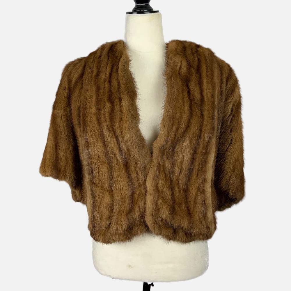 EUC VINTAGE MINK STOLE  SIZE MEDIUM
